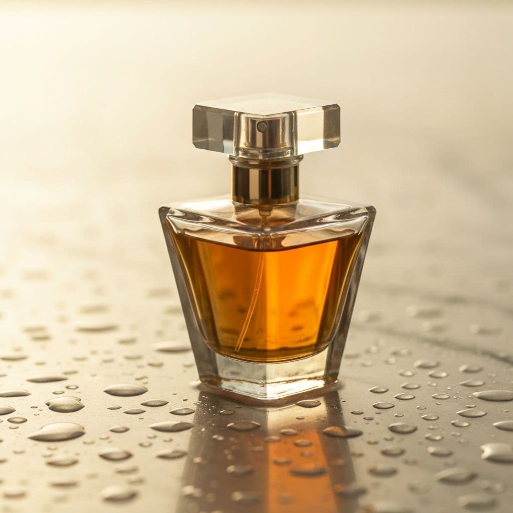 Luxury perfume bottle product photography
